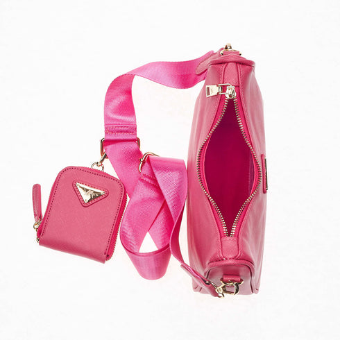 Verde Γυναικείο Τσαντάκι Βραδινό 01-1555 Φούξια